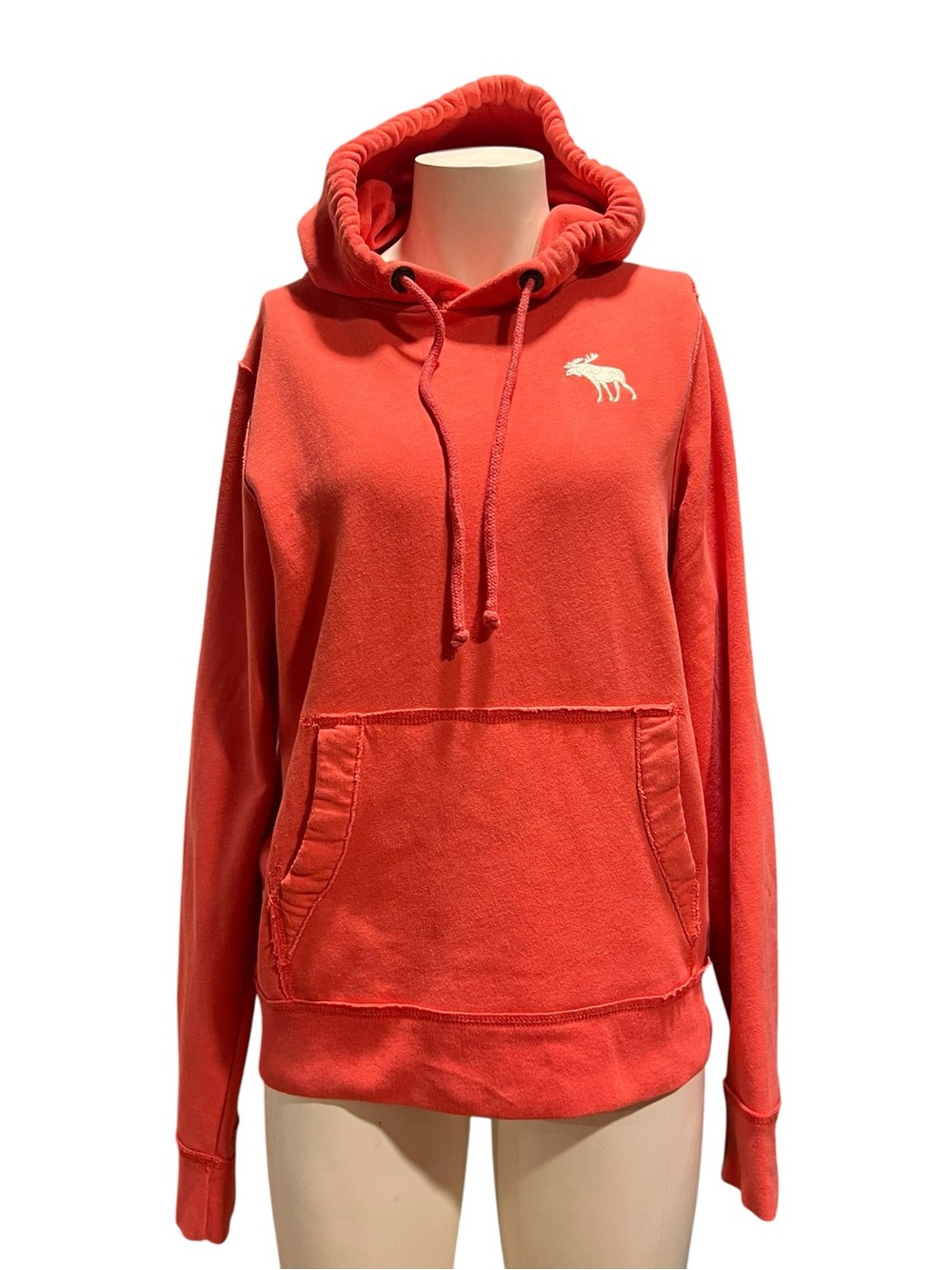 Abercrombie & Fitch Red Coral Hoodie Sweatshirt
